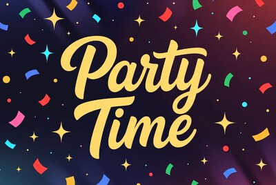 Party Time Celebration Text