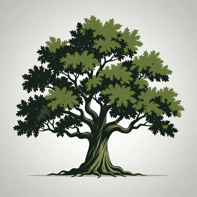 Green tree illustration