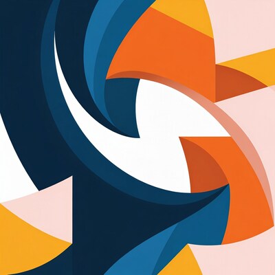 Abstract geometric swirl design