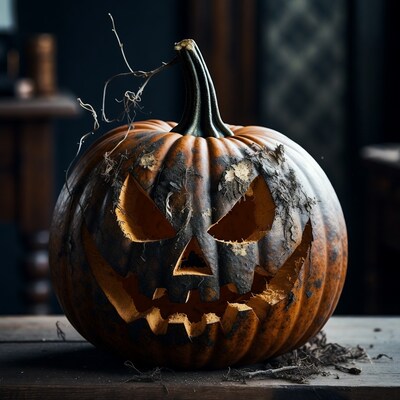 Decayed Jack O Lantern Pumpkin