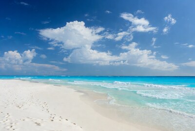 Tropical beach with turquoise water