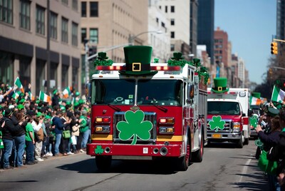 St Patricks Day Fire Truck Parade
