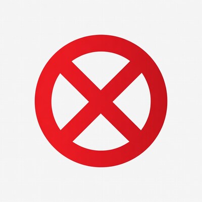 Red prohibition symbol