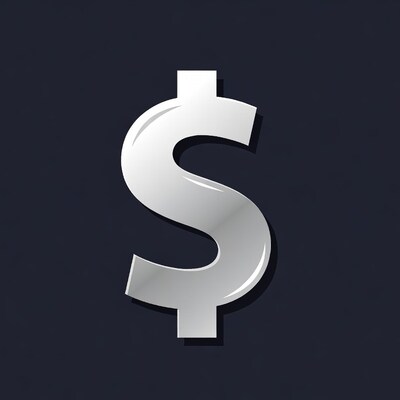 Silver dollar sign icon