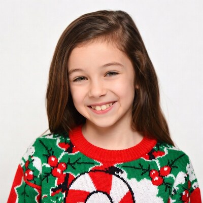 Girl in Christmas Sweater