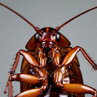 Close up of a cockroach