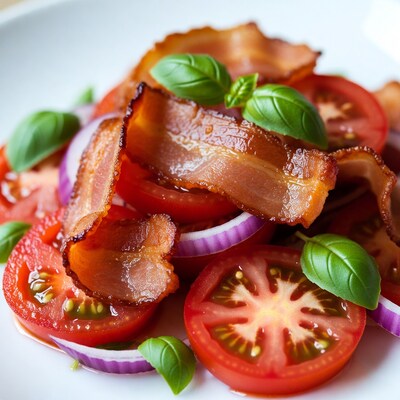Bacon Tomato Salad with Basil
