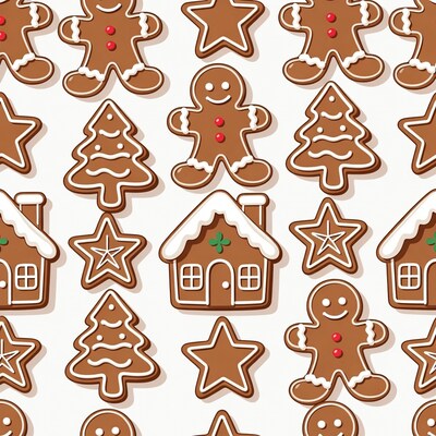Gingerbread Cookies Pattern