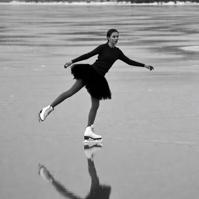 Figure skater on ice