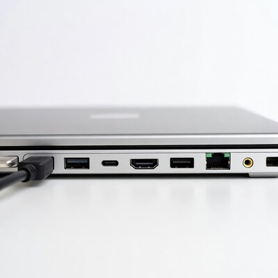 Laptop Side Ports Closeup