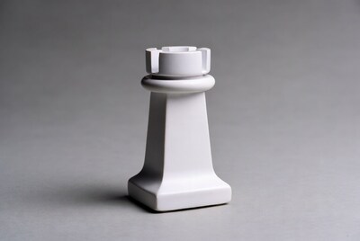 White Rook Chess Piece
