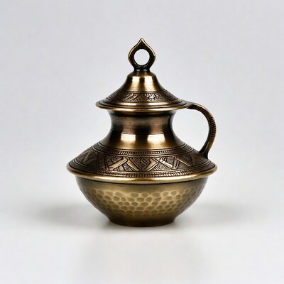 Ornate Brass Lota Pot