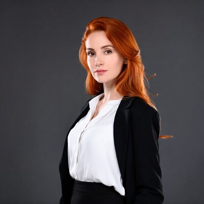 Redhead woman portrait
