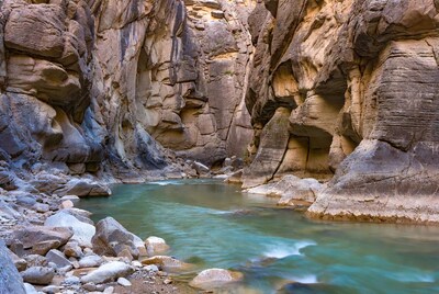 Turquoise River in Narrow Canyon
