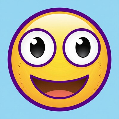 Yellow Smiley Face Emoji Illustration