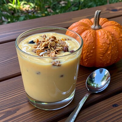 Pumpkin Smoothie with Granola