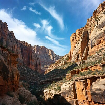 Red Rock Canyon Landscape View