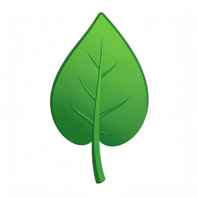 Isolated Green Leaf Illustration