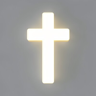 Glowing Neon Cross