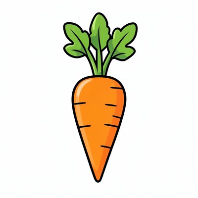 Cartoon Carrot Illustration