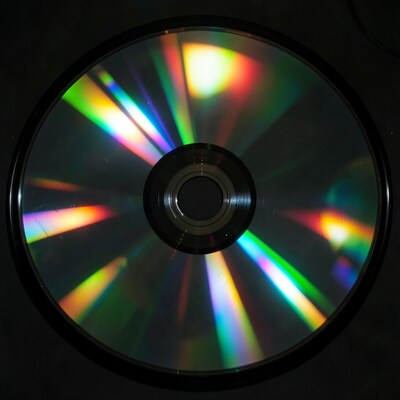 Rainbow Compact Disc Close Up