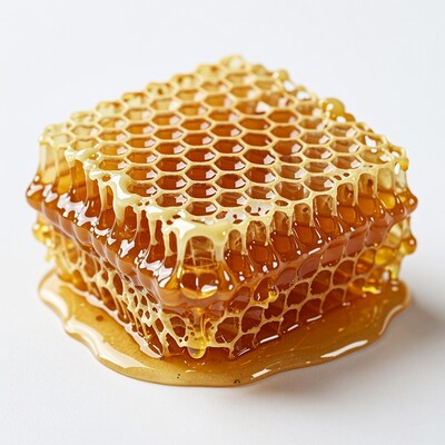Honeycomb with Dripping Honey