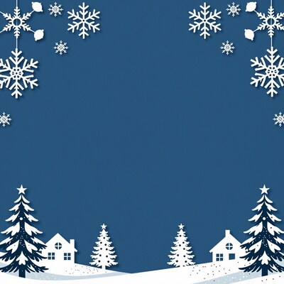 Winter Christmas Snowflake Illustration