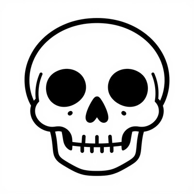 Skull Icon Illustration