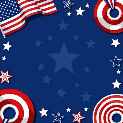 American Flag Captain America Shield Background