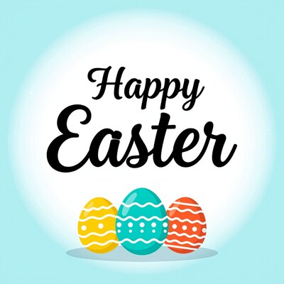 Happy Easter Eggs Illustration