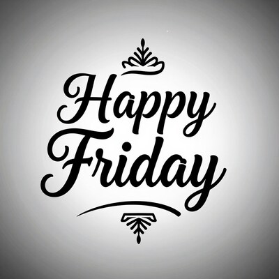 Happy Friday Calligraphy Art