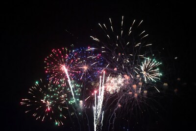 Colorful Fireworks Display