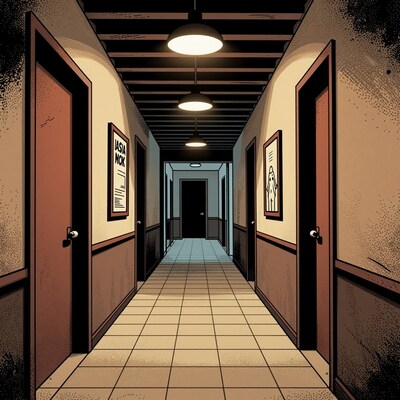 Spooky Haunted Hallway
