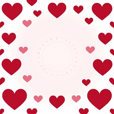 Red Hearts Pattern