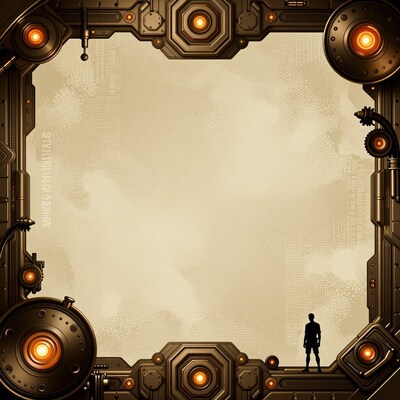 Steampunk Sci-Fi Frame