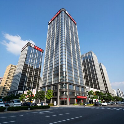 Modern Skyscrapers in Chinese City