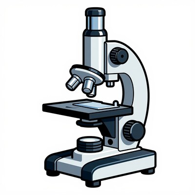 Cartoon Microscope