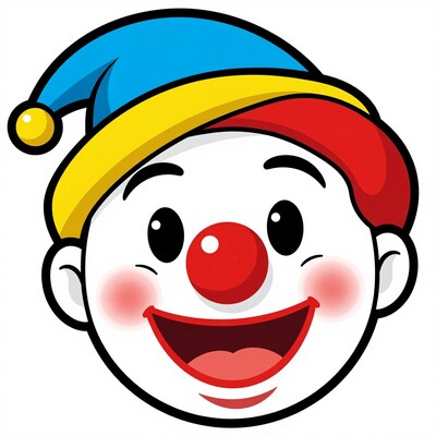 Cartoon Clown Face
