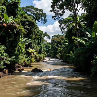 Tropical Jungle River
