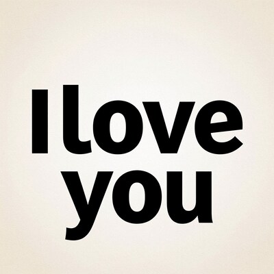 I Love You Text