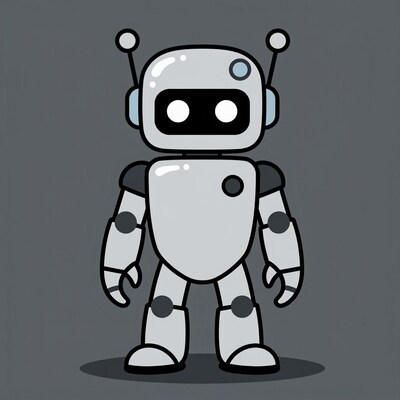 Cartoon Robot Illustration