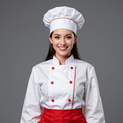 Smiling Female Chef Portrait