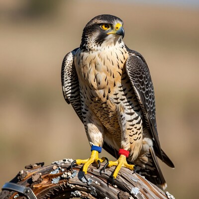 Peregrine Falcon Perched