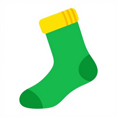 Green Christmas Sock