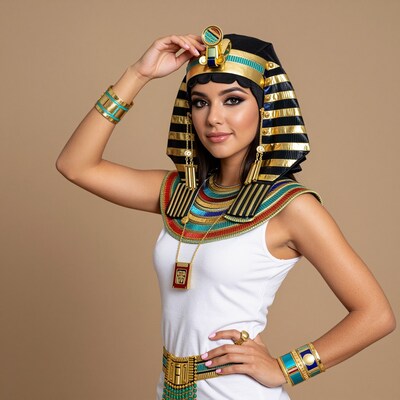 Woman in Pharaoh Costume