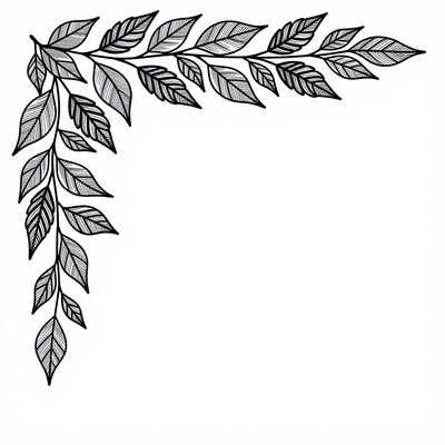Leafy Branch Corner