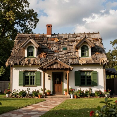 Quaint Cottage with Thatched Roof