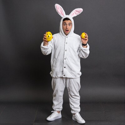 Man in Easter Bunny Costume