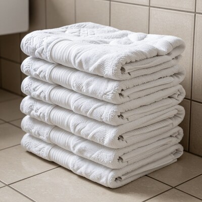 Stack of White Towels