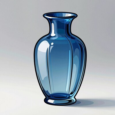 Blue Glass Vase